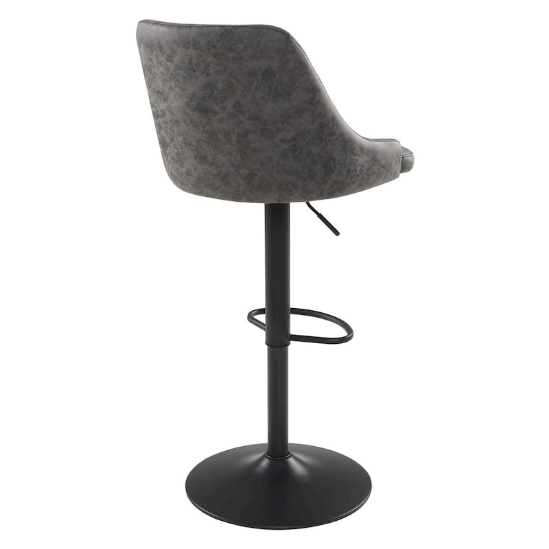 Tabouret de bar réglable Sylmar en similicuir