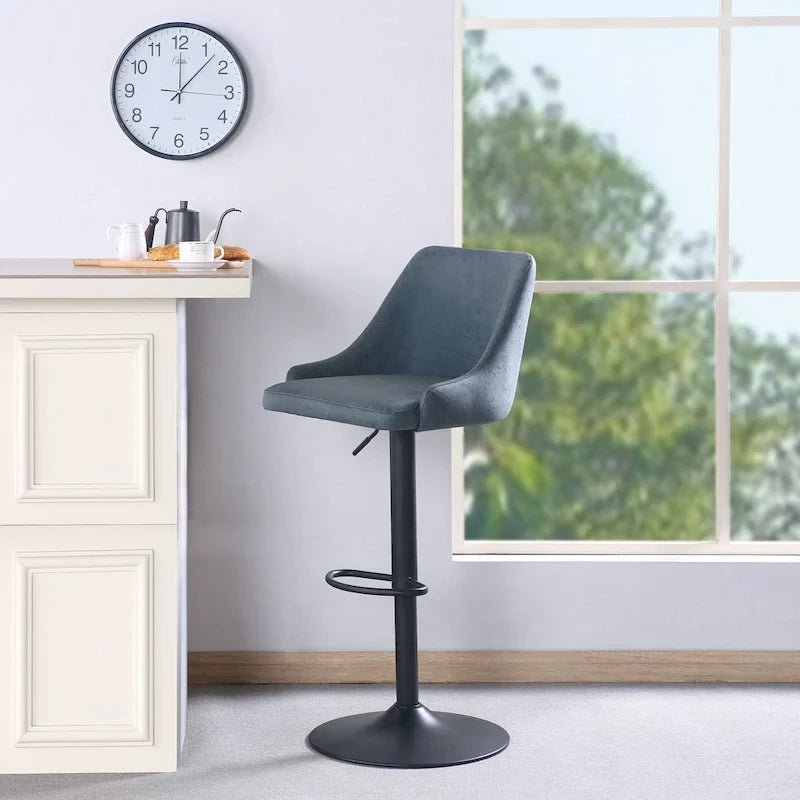 Tabouret de bar réglable Sylmar en similicuir