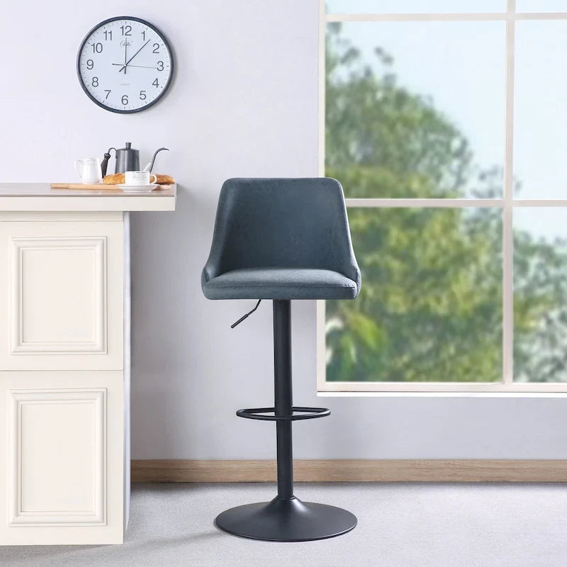 Tabouret de bar réglable Sylmar en similicuir