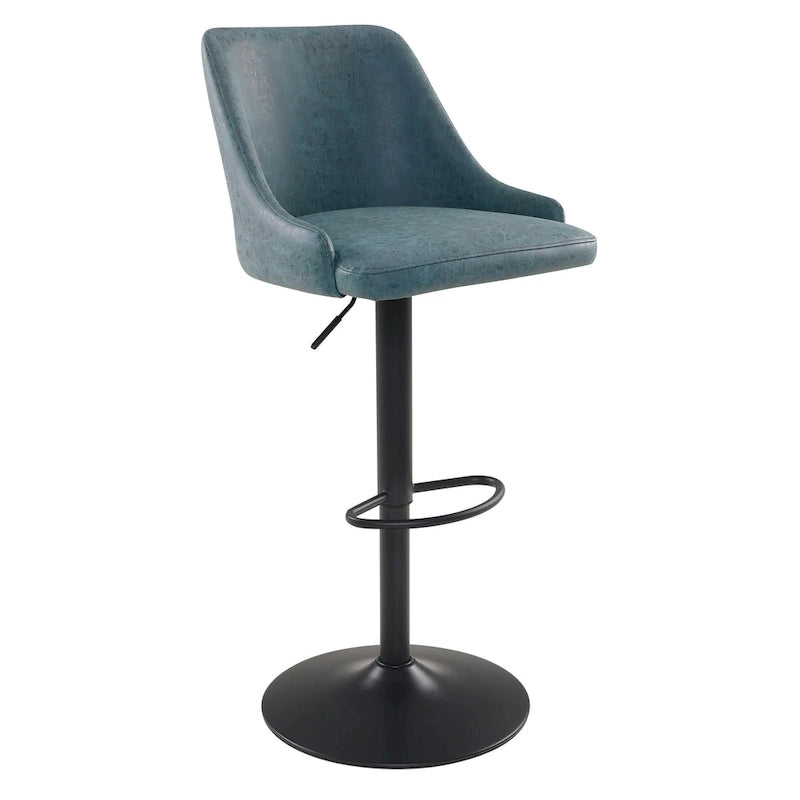 Tabouret de bar réglable Sylmar en similicuir