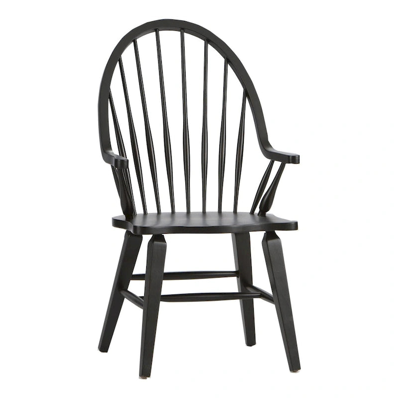 La chaise à accoudoirs noire Windsor The Gray Barn Hearthstone Ridge