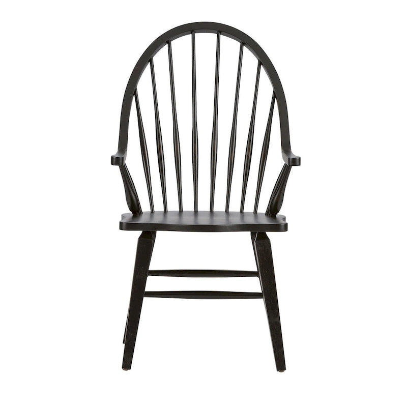 La chaise à accoudoirs noire Windsor The Gray Barn Hearthstone Ridge