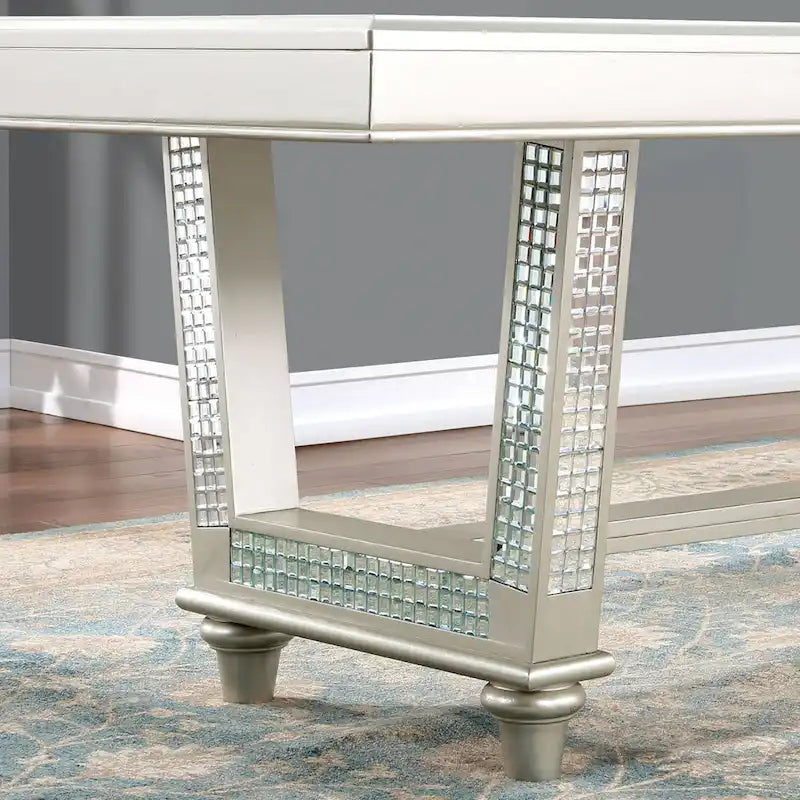 Ensemble de salle à manger 7 pièces Medlee Glam Gris Bois par Furniture of America