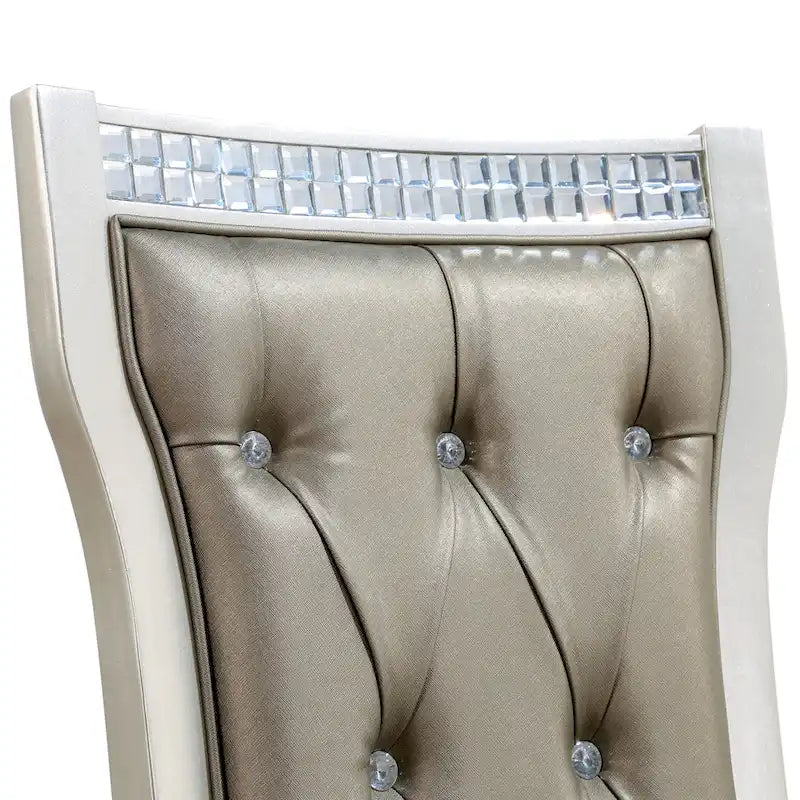 Ensemble de salle à manger 7 pièces Medlee Glam Gris Bois par Furniture of America