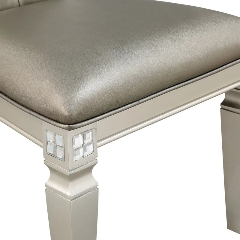 Ensemble de salle à manger 7 pièces Medlee Glam Gris Bois par Furniture of America