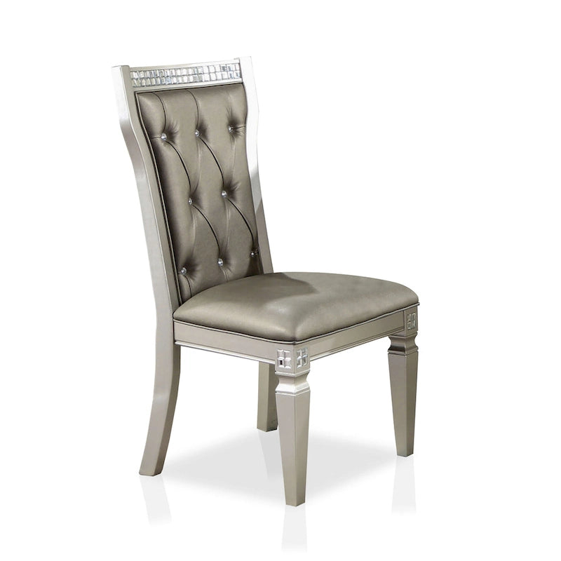 Ensemble de salle à manger 7 pièces Medlee Glam Gris Bois par Furniture of America