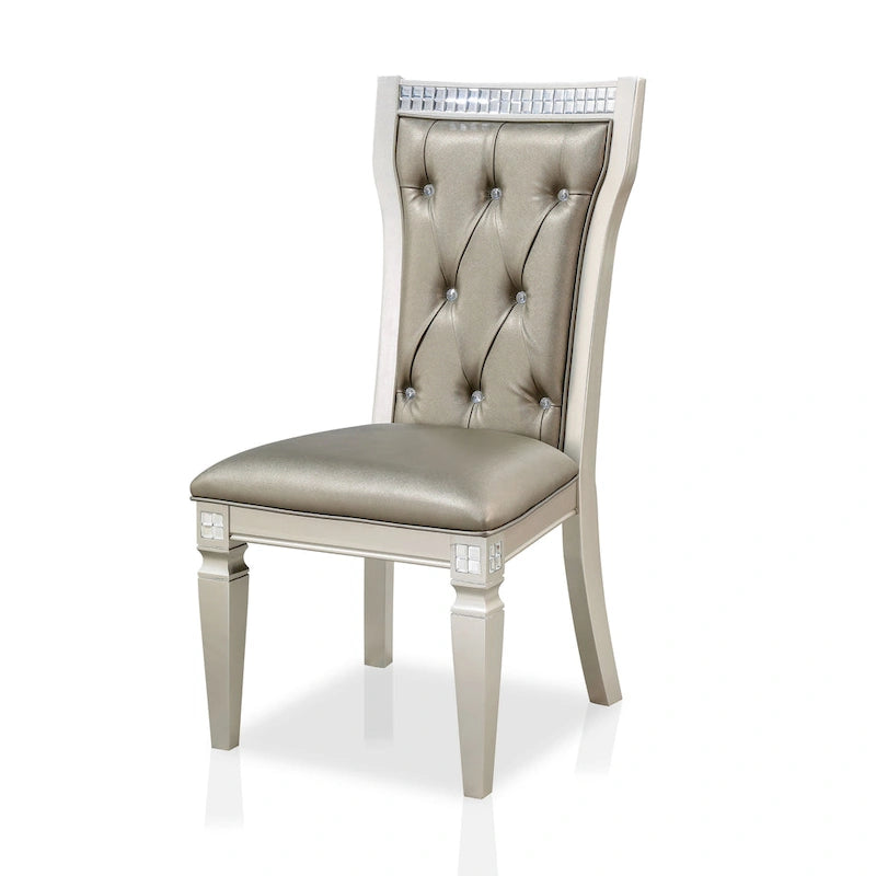 Ensemble de salle à manger 7 pièces Medlee Glam Gris Bois par Furniture of America