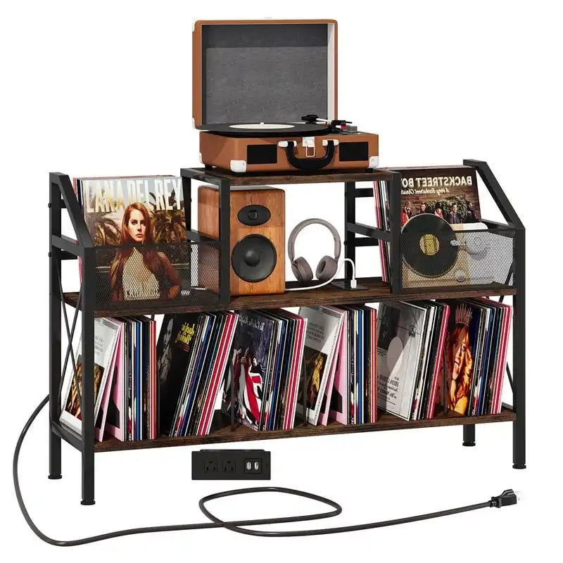 Meuble de platine vinyle - 13,38P x 45,27L x 33,46H