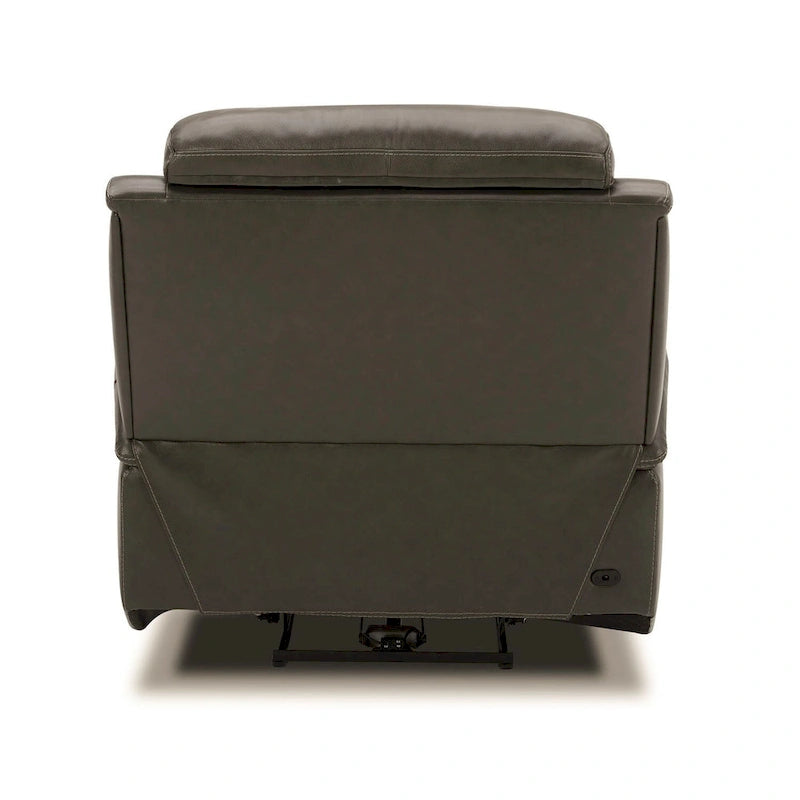 Fauteuil inclinable électrique en cuir Bentley - Fauteuil rembourré gris graphite