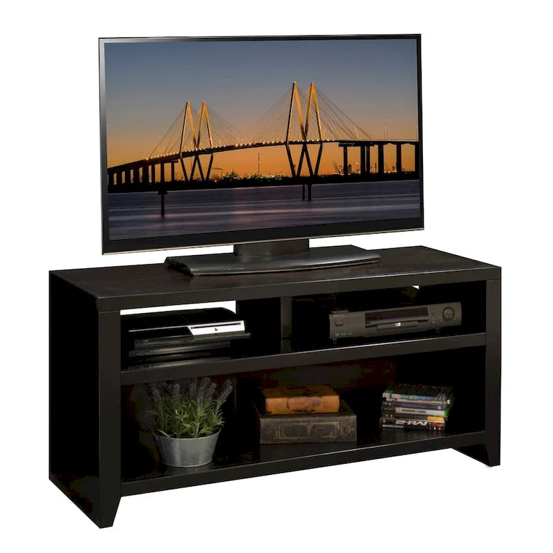 Meuble TV Bridgevine Home Urban Loft de 48 pouces pour téléviseurs jusqu'à 55 pouces, aucun assemblage requis, fini moka