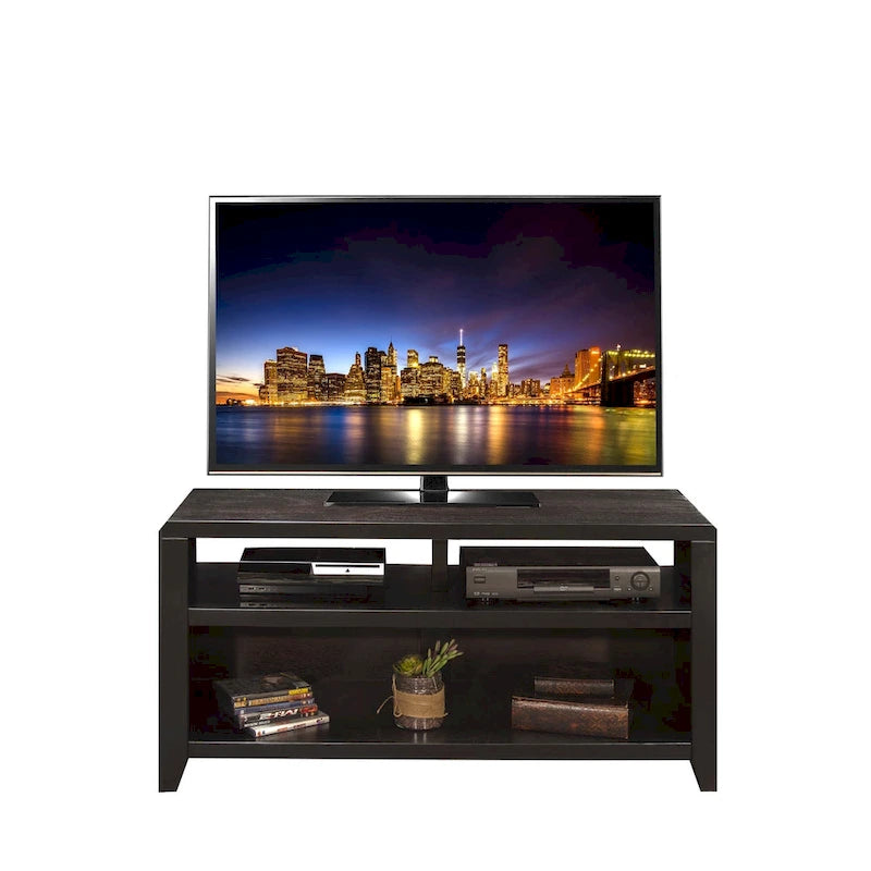Meuble TV Bridgevine Home Urban Loft de 48 pouces pour téléviseurs jusqu'à 55 pouces, aucun assemblage requis, fini moka