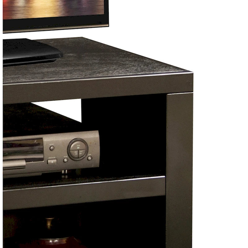Meuble TV Bridgevine Home Urban Loft de 48 pouces pour téléviseurs jusqu'à 55 pouces, aucun assemblage requis, fini moka