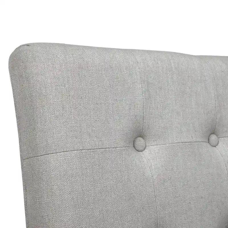Chaises de comptoir capitonnées modernes grises Tia (lot de 2) par Furniture of America