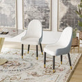 Ensemble de 2 chaises de salle à manger modernes en similicuir