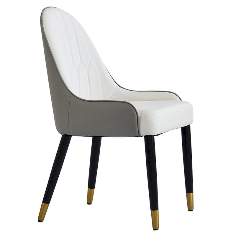 Ensemble de 2 chaises de salle à manger modernes en similicuir