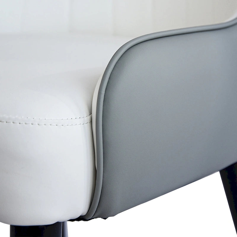 Ensemble de 2 chaises de salle à manger modernes en similicuir