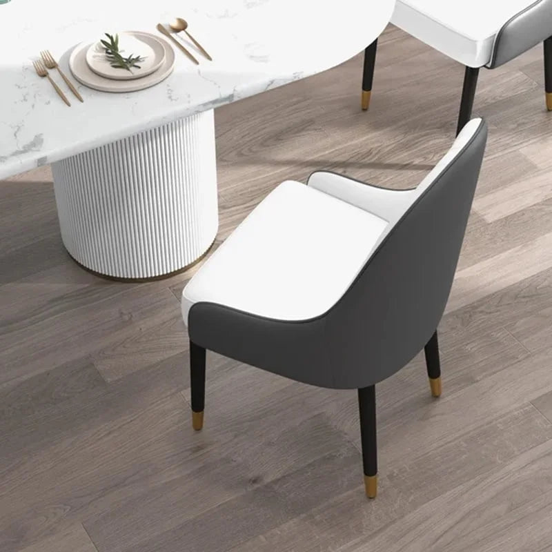 Ensemble de 2 chaises de salle à manger modernes en similicuir