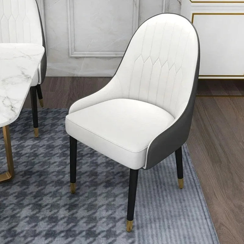 Ensemble de 2 chaises de salle à manger modernes en similicuir