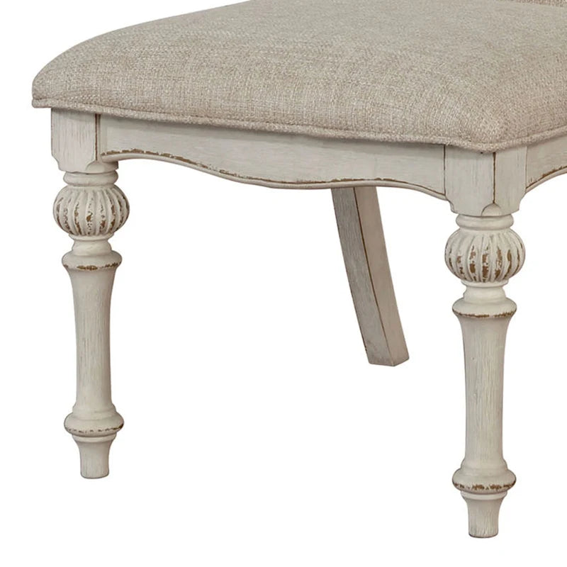 Chaises de salle à manger The Gray Barn Caelum de style campagnard blanc antique (lot de 2)
