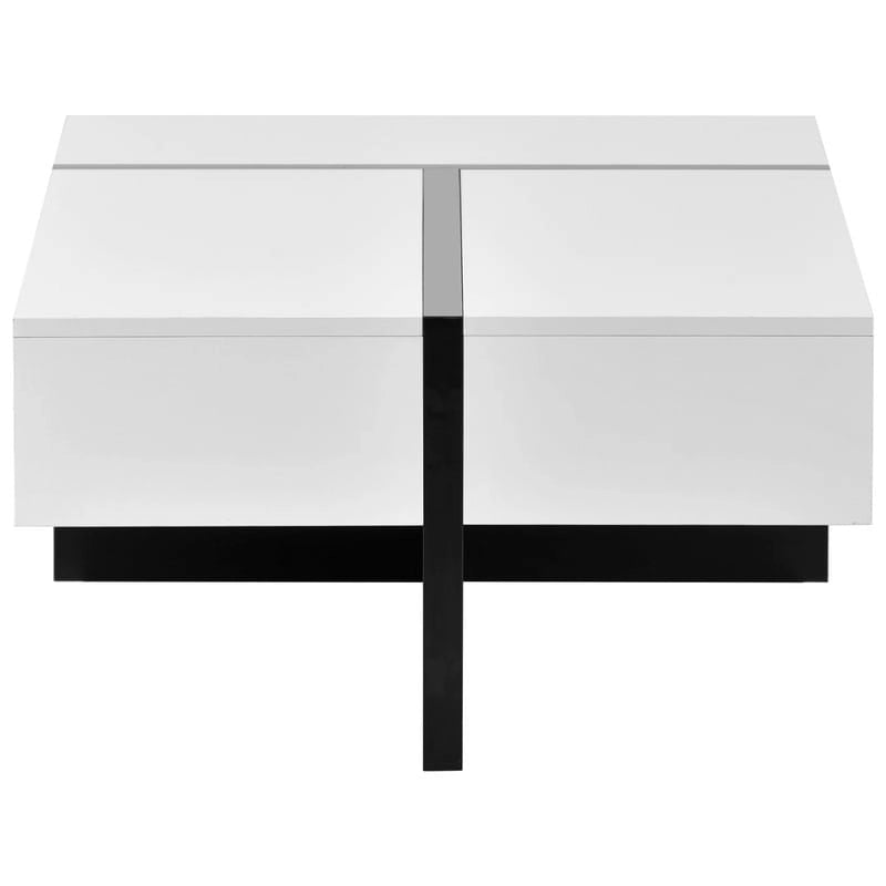 45.2 Table basse moderne Aoolive avec surface très brillante