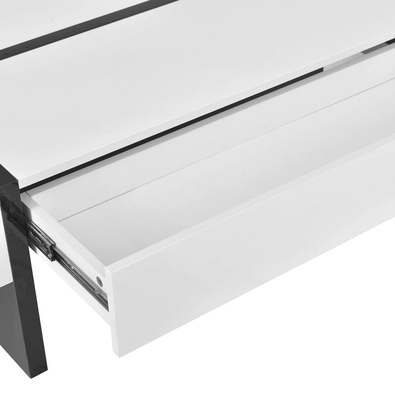 45.2 Table basse moderne Aoolive avec surface très brillante