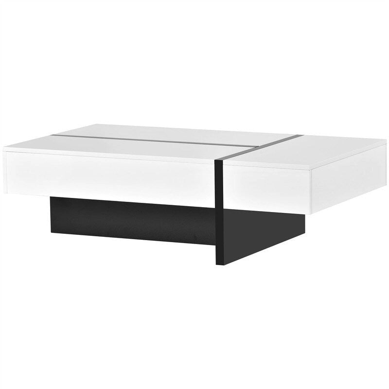 45.2 Table basse moderne Aoolive avec surface très brillante