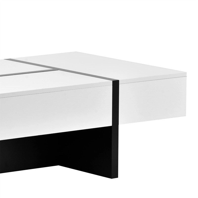 45.2 Table basse moderne Aoolive avec surface très brillante