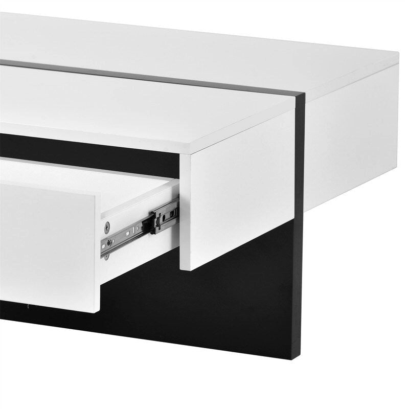 45.2 Table basse moderne Aoolive avec surface très brillante