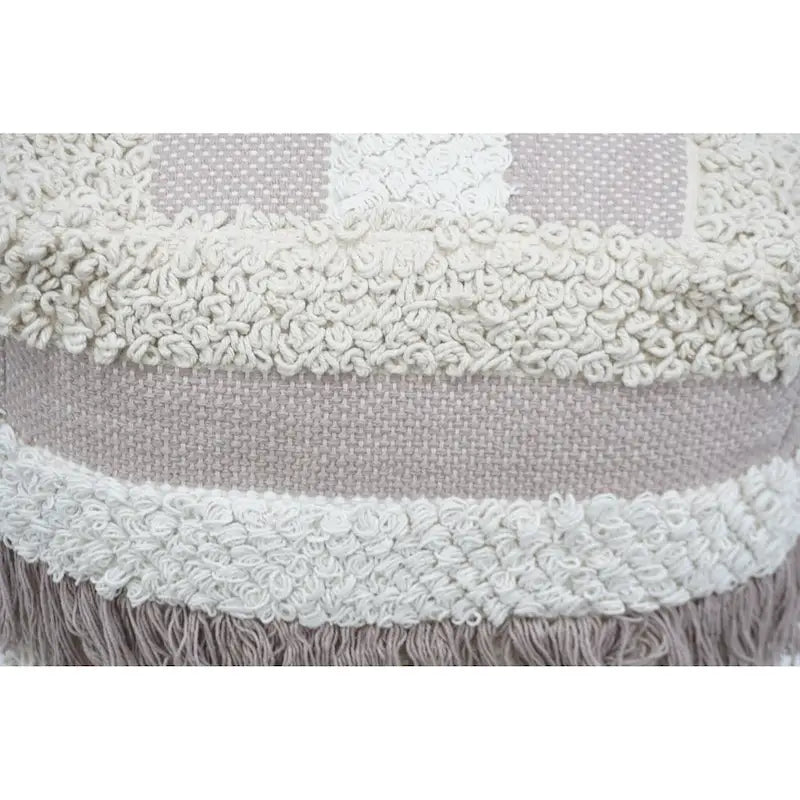 Pouf Marko en laine et coton Home&Manor