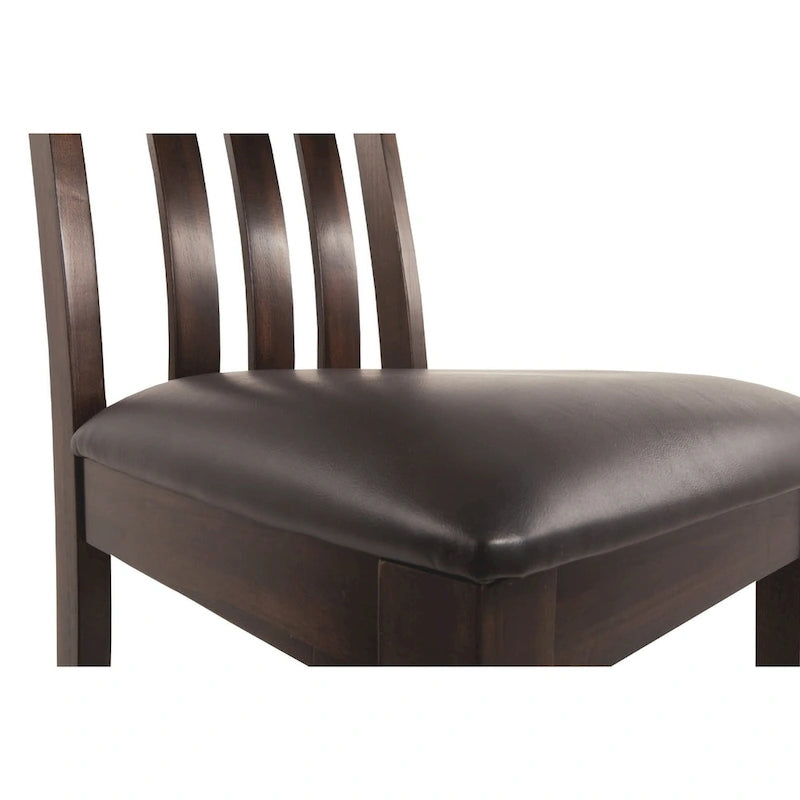 Chaise de salle à manger Haddigan - Lot de 2 - Brun foncé