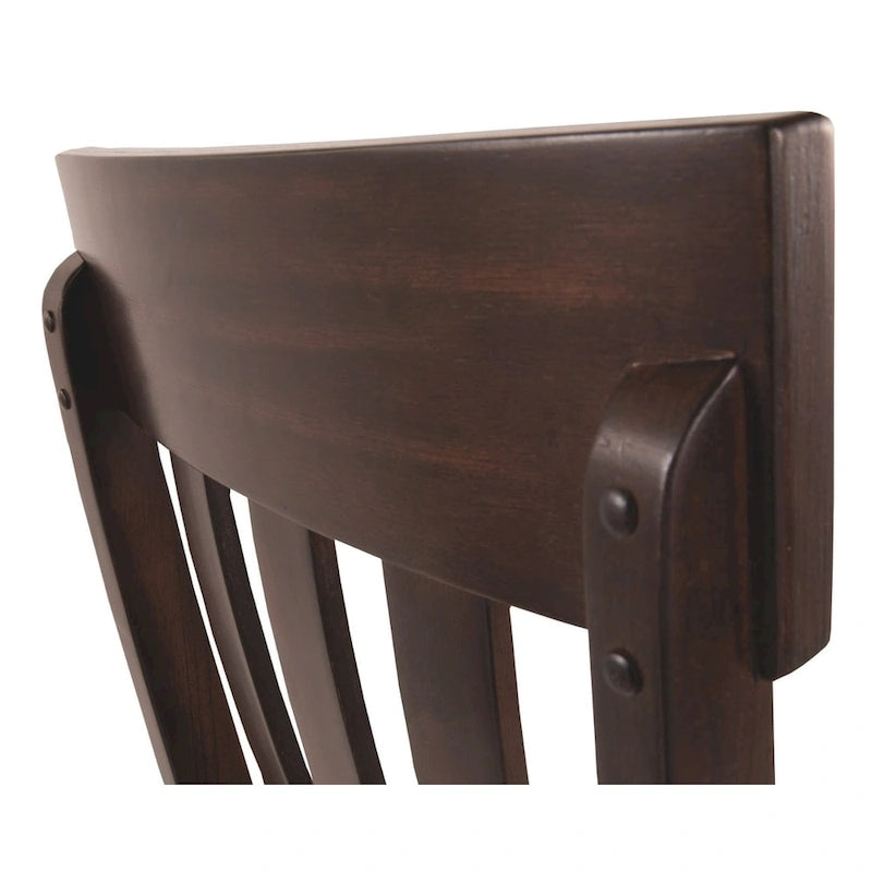 Chaise de salle à manger Haddigan - Lot de 2 - Brun foncé