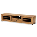 Meuble TV en bois moderne et contemporain Beasley, 1 tiroir