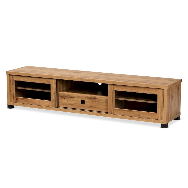 Meuble TV en bois moderne et contemporain Beasley, 1 tiroir