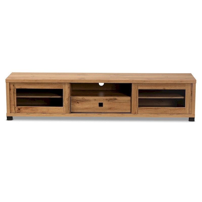 Meuble TV en bois moderne et contemporain Beasley, 1 tiroir