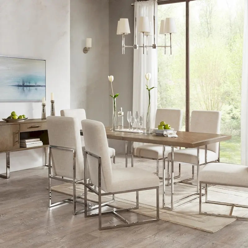 Chaise de salle à manger naturelle Miyu de Madison Park (lot de 2)