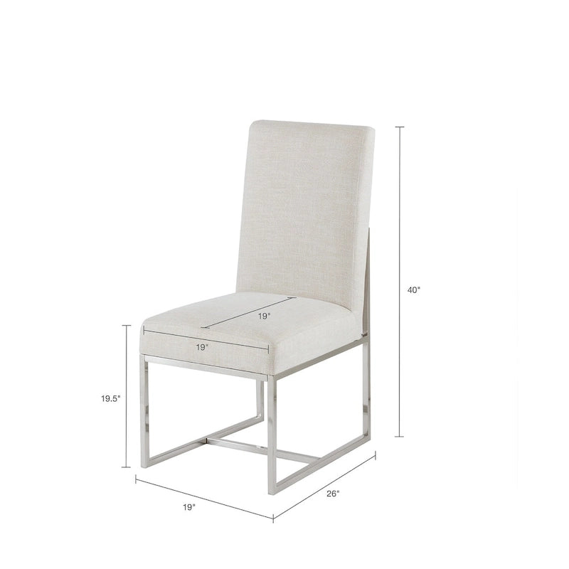 Chaise de salle à manger naturelle Miyu de Madison Park (lot de 2)