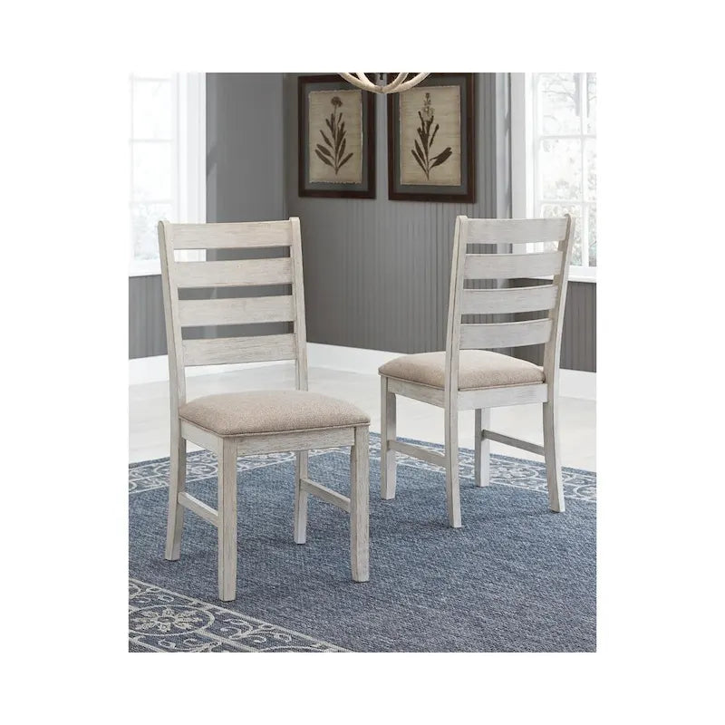 Signature Design by Ashley Skempton, chaises de salle à manger blanchies à la chaux (ensemble de 2)