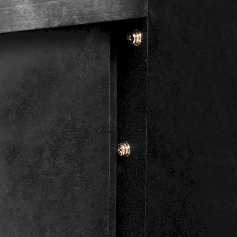 Console Rétro Irrésistible : Style Ouvert, Deux Tiroirs Supérieurs