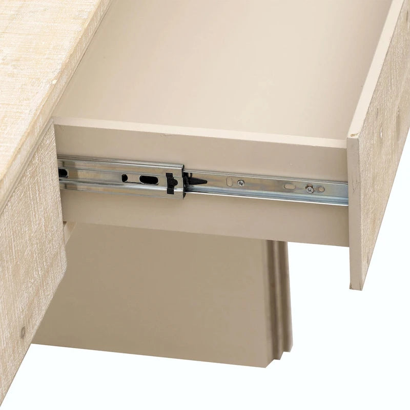 Console Rétro Irrésistible : Style Ouvert, Deux Tiroirs Supérieurs
