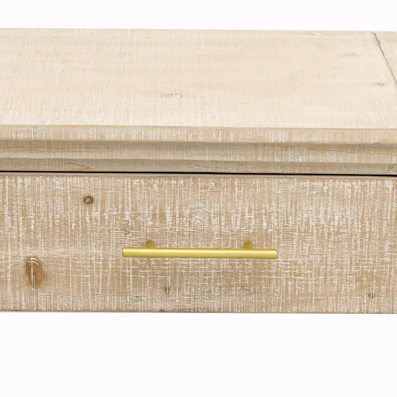 Console Rétro Irrésistible : Style Ouvert, Deux Tiroirs Supérieurs