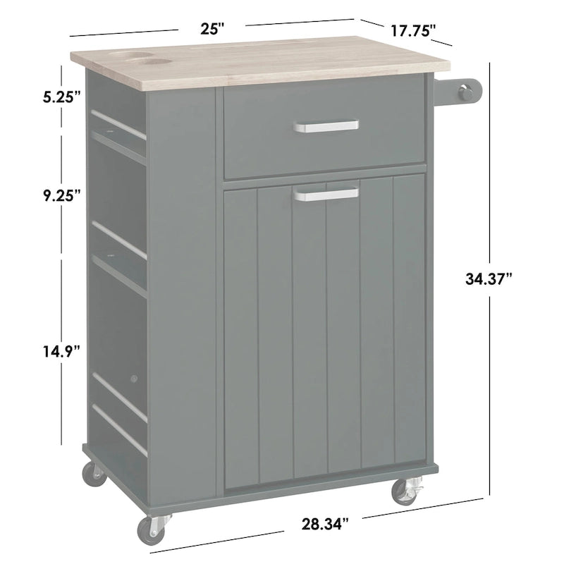 Chariot de cuisine roulant Simple Living Lima