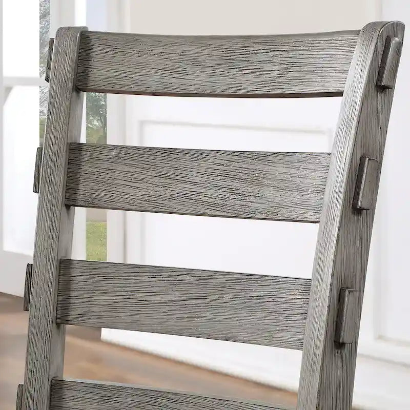 Chaises de salle à manger Bura Farmhouse Grises 2 pièces par Furniture of America