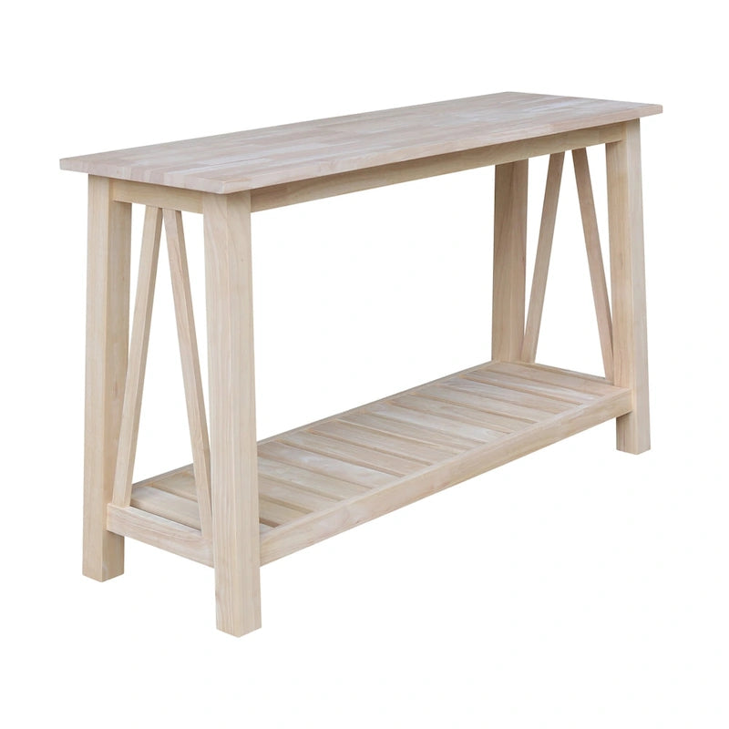 Console/Table basse en bois massif Surrey
