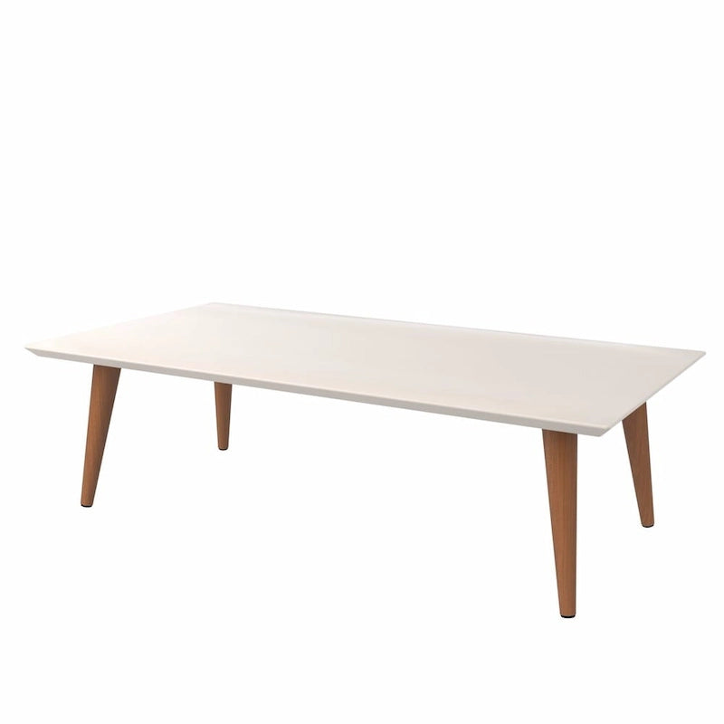 Table basse rectangulaire haute Utopia 17,52 avec pieds évasés