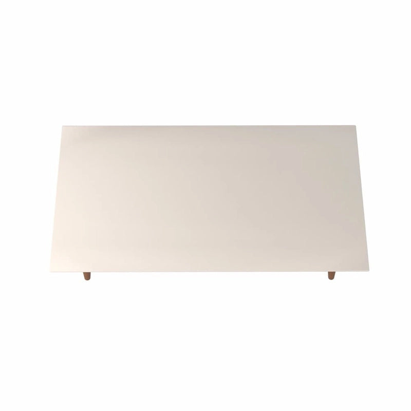 Table basse rectangulaire haute Utopia 17,52 avec pieds évasés