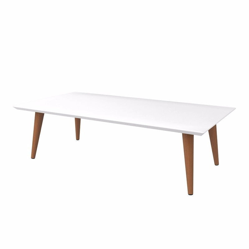 Table basse rectangulaire haute Utopia 17,52 avec pieds évasés