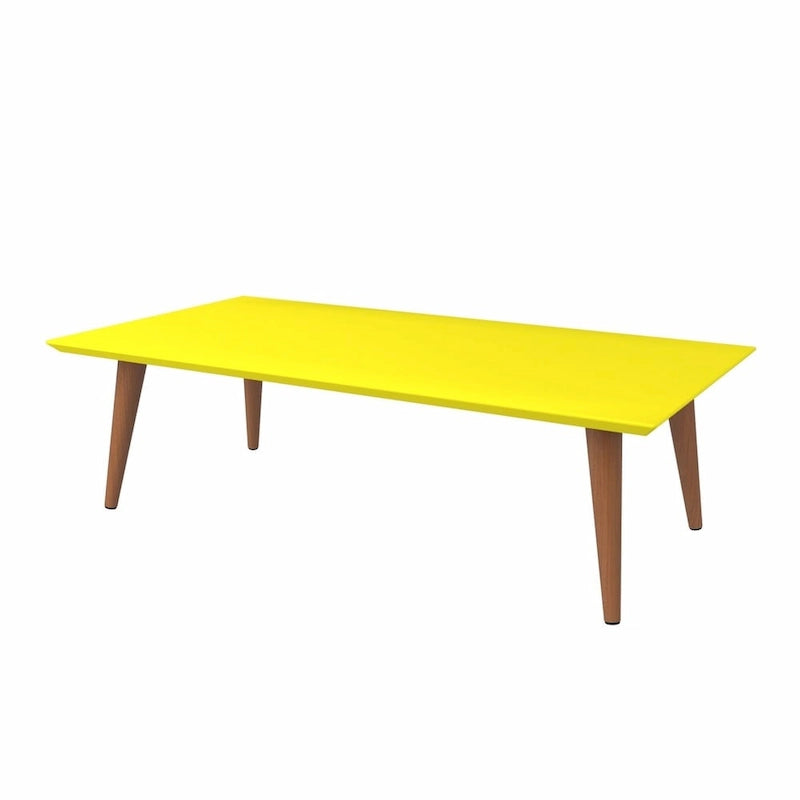 Table basse rectangulaire haute Utopia 17,52 avec pieds évasés