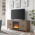 Meuble TV Juniper 58 avec insert de cheminée Crystal