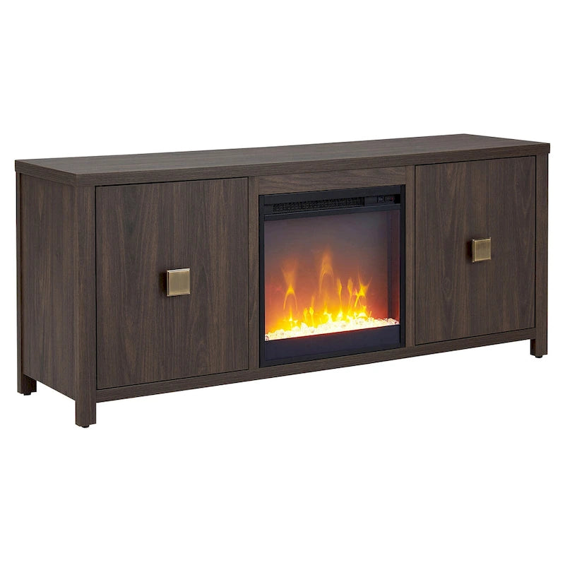Meuble TV Juniper 58 avec insert de cheminée Crystal