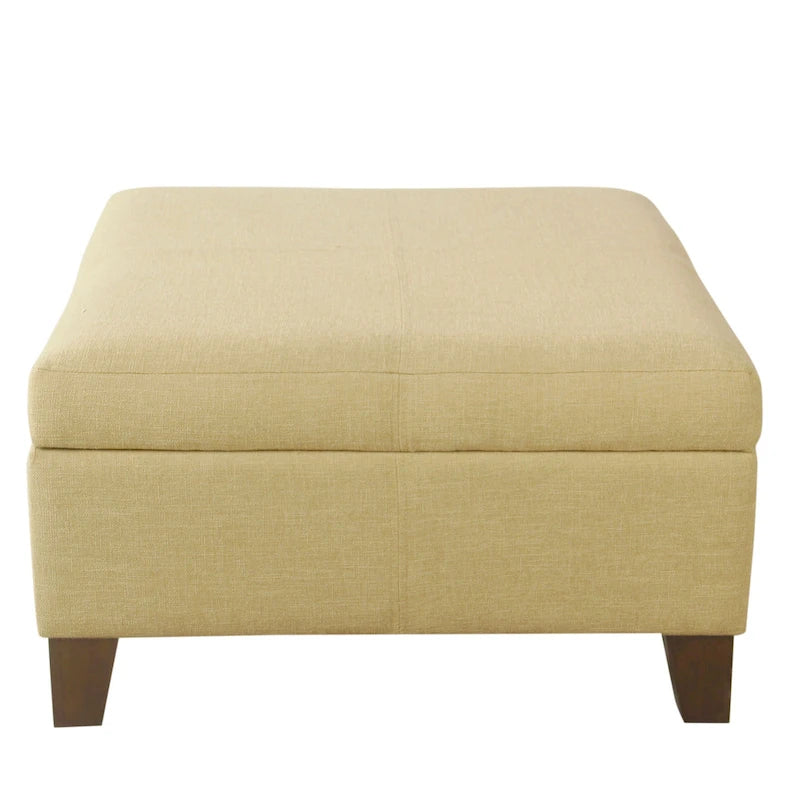 Pouf de rangement carré de 71 cm HomePop Luxury